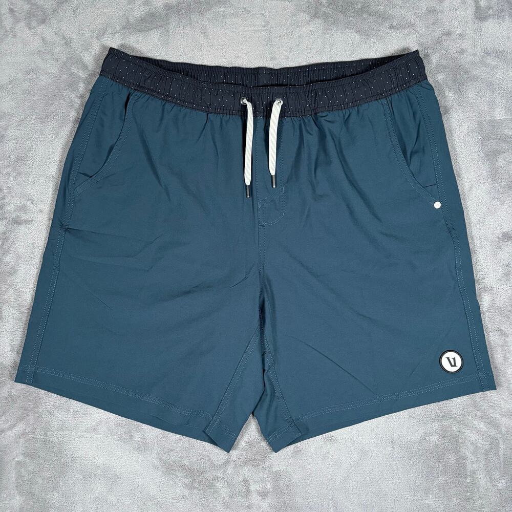 Vuori Kore Shorts Men’s XL Light Deep Sea 7.5” Lined Athletic V302